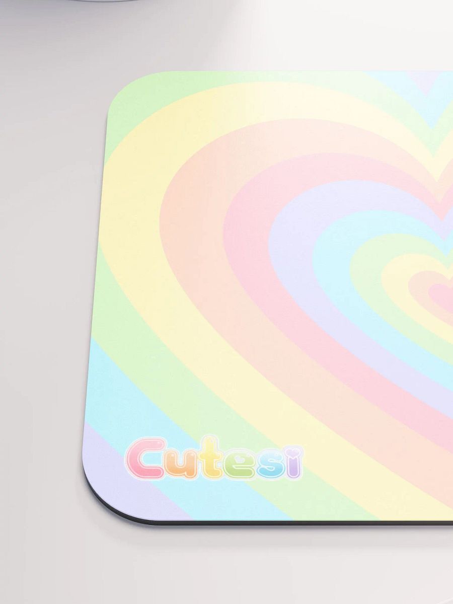 Cutesi Rainbow Heart Small Desk Mat product image (6)
