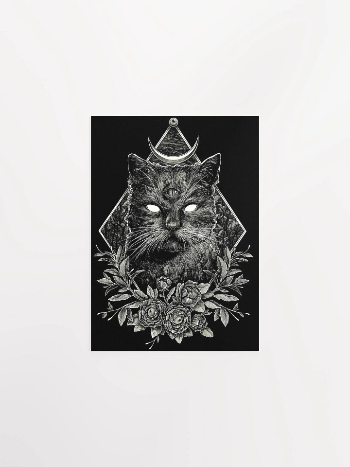 Mystical Third Eye Cat Poster product image (1)