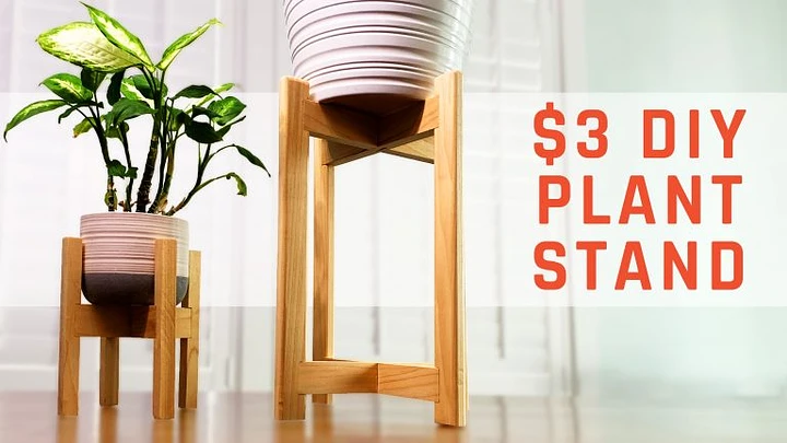 Mid Century Modern Plant Stand for Heavier Plants (PDF) product image (1)