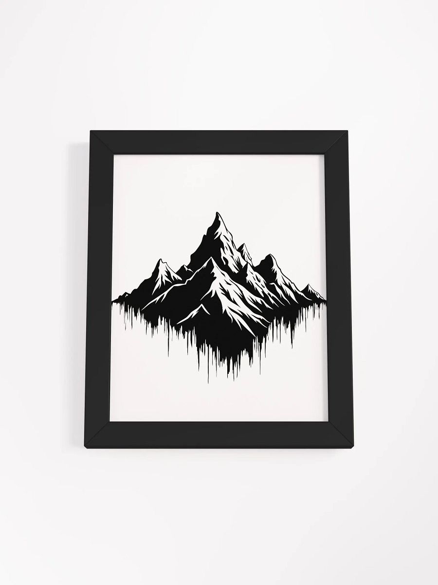 Modern Mountain Matte Poster: A Fusion of Nature and Digital Aesthetics product image (12)