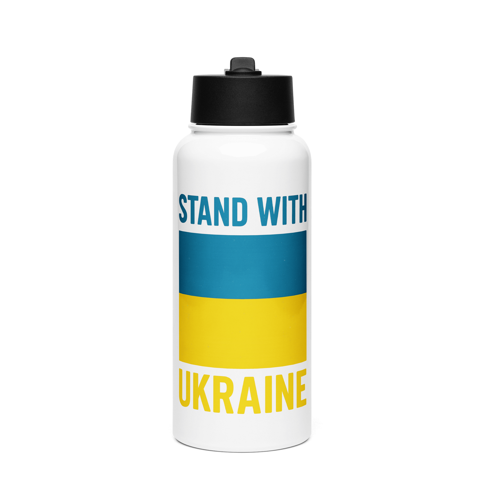 Stand with Ukraine Stainless Steel Water Bottle product image (1)