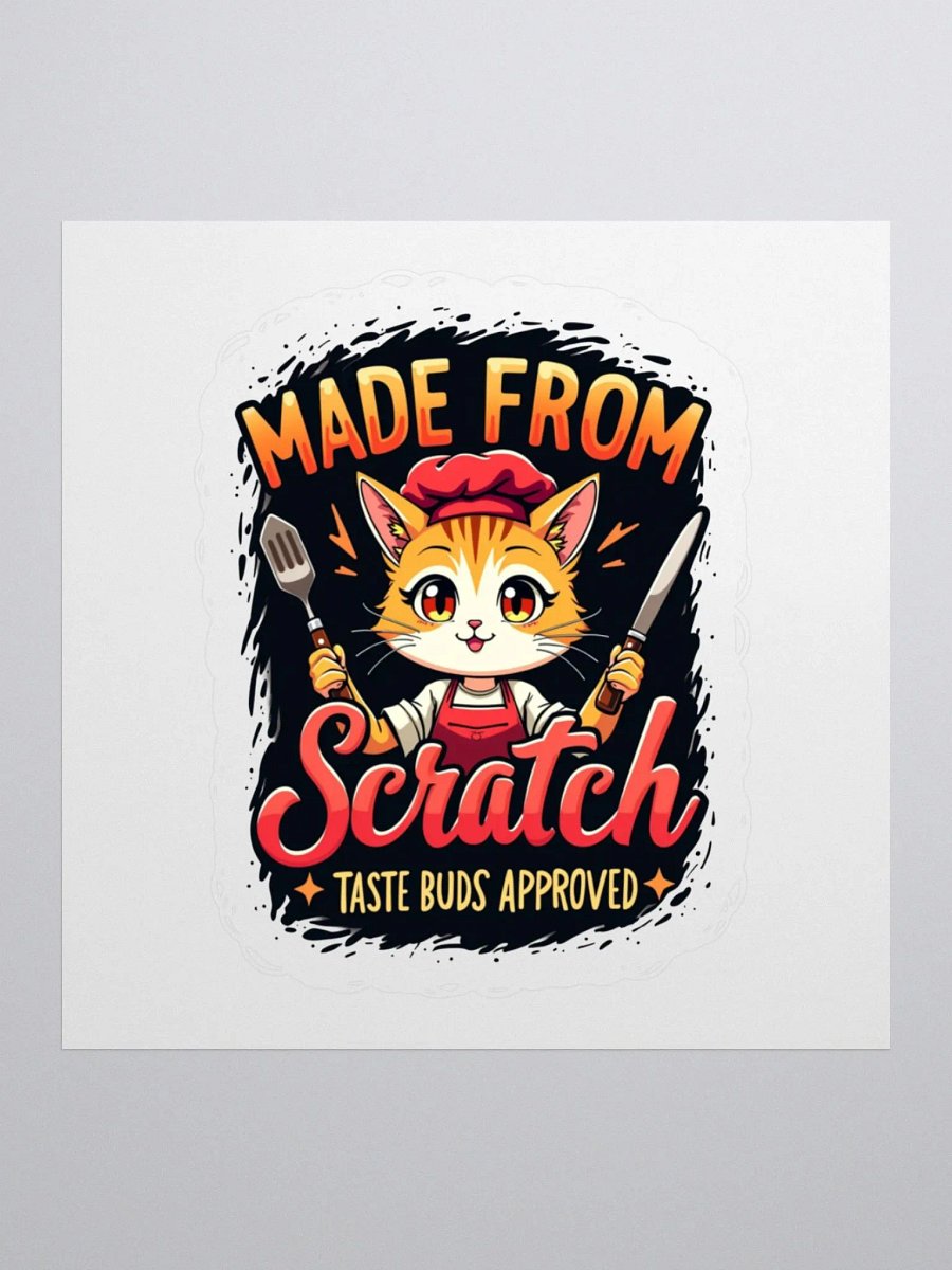 Made from Scratch Cat Chef Sticker Set product image (3)