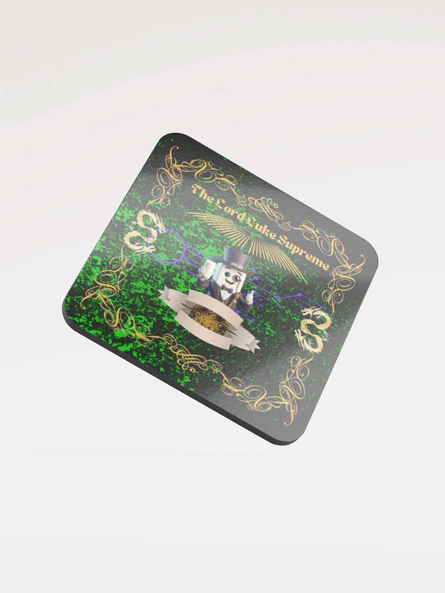 The Royal Design 2 With Background Glossed Cork Coaster product image (1)