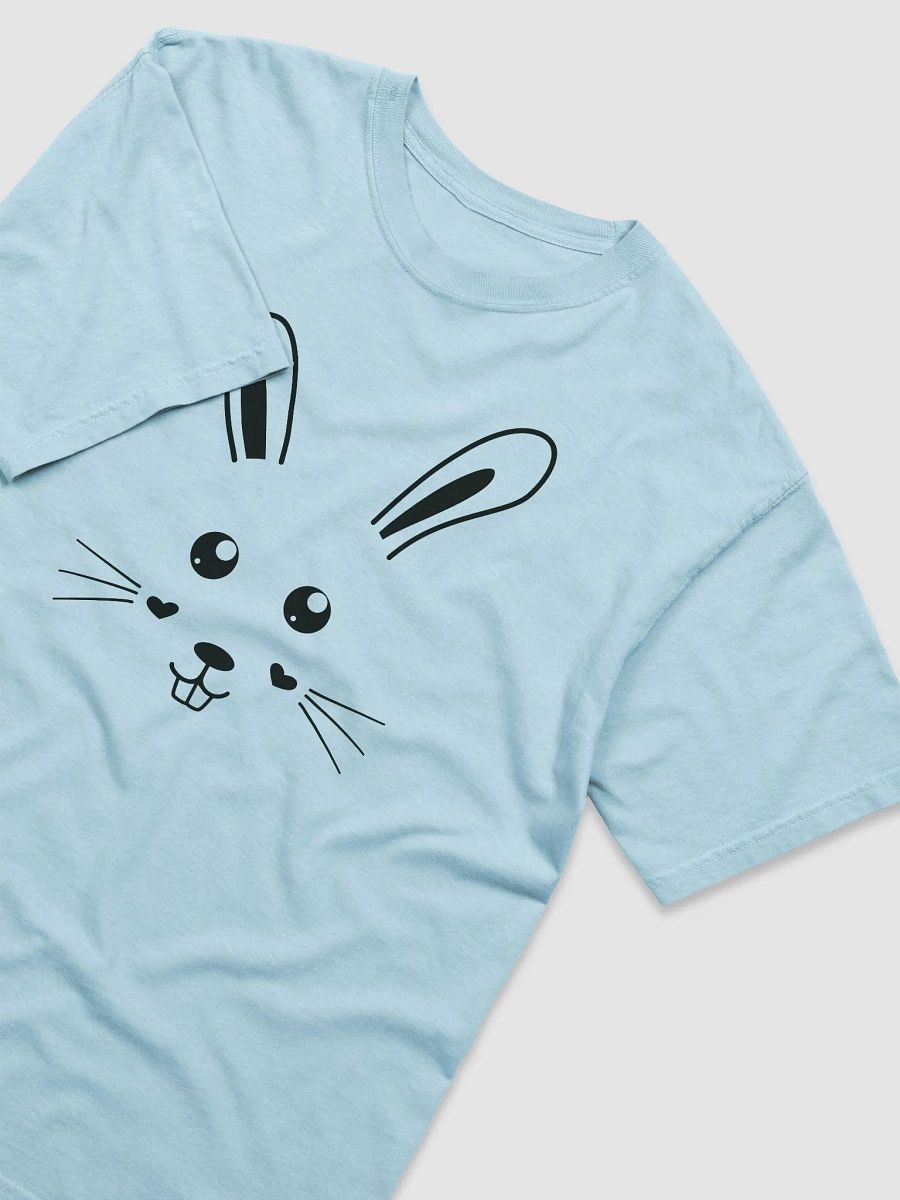 Cute Bunny Face Garment-Dyed Heavyweight T-Shirt, Unisex T-Shirt, Spring Apparel, Easter Gift, Animal Lover Tee, Cute Graphic Shirt product image (4)