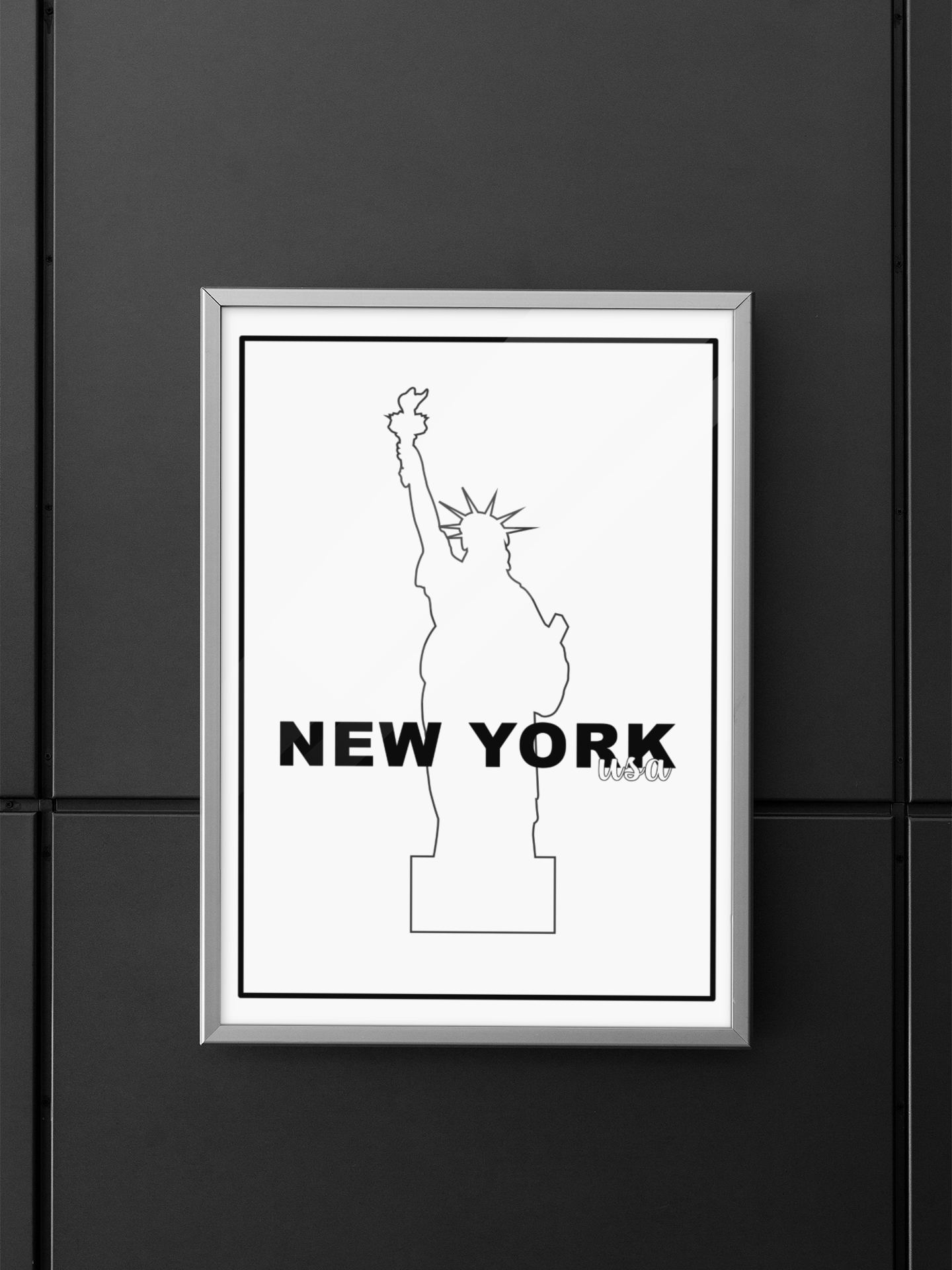 Minimalist Statue of Liberty Line Drawing, Elegant New York USA Wall Art, Simple Iconic Landmark Illustration, Modern Home Decor Print product image (5)