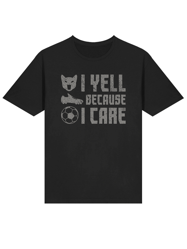 Soccer Cat (I Yell Because I Care) - Unisex Adult Super Soft Lightweight T-shirt product image (1)