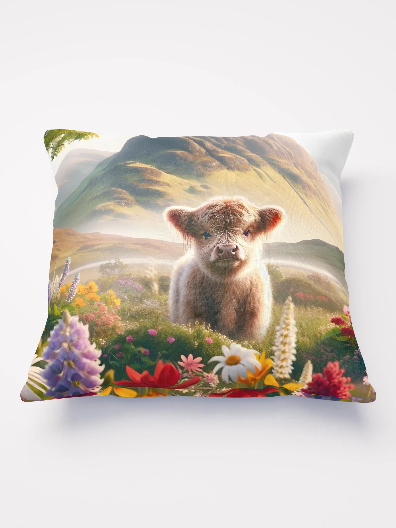 A Young Highland Cow Amongst the Wildflowers product image (1)