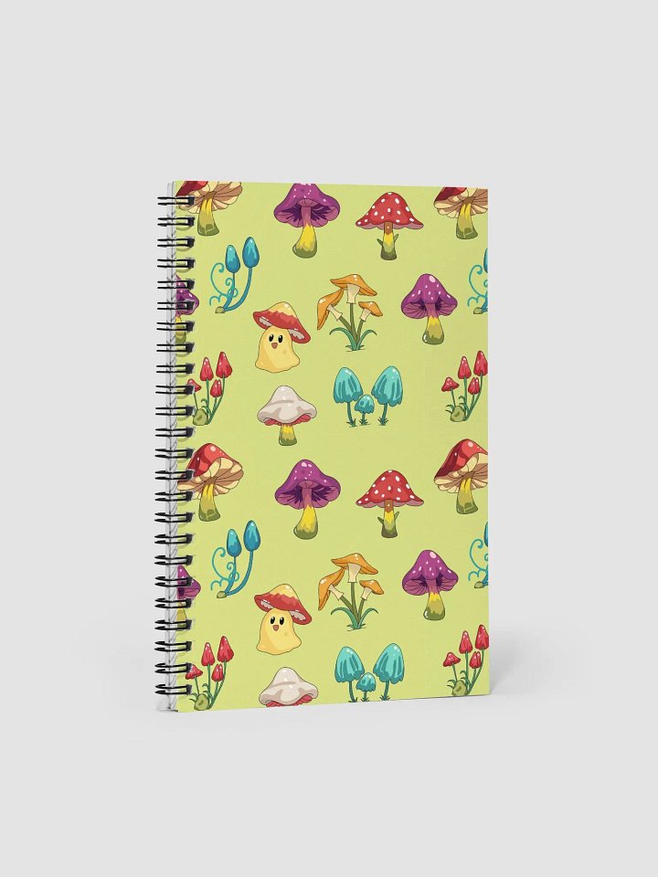 Whimsical Mushrooms Spiral Notebook product image (1)