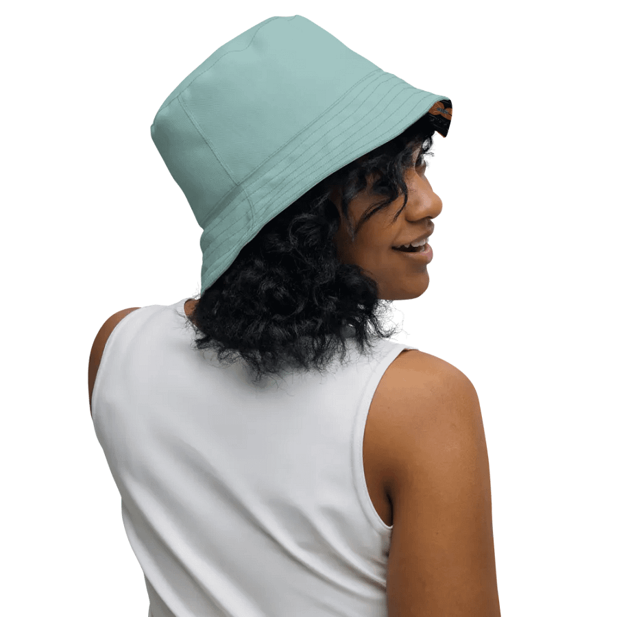 Wild Flowers Navy Reversible Bucket Hat product image (4)