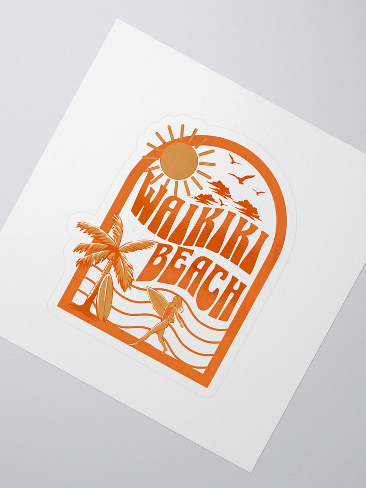 Waikiki Beach Sticker product image (1)