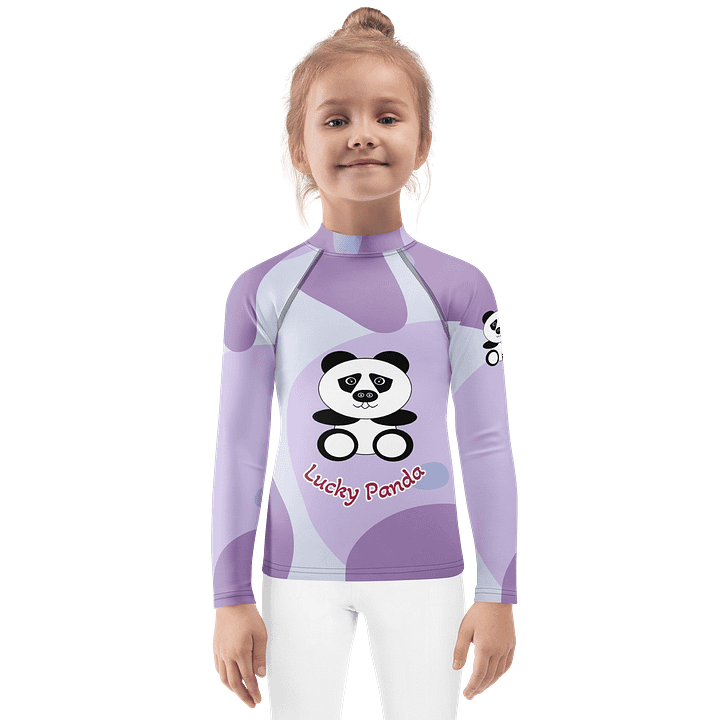 Lucky Panda Kids Rash Guard product image (1)