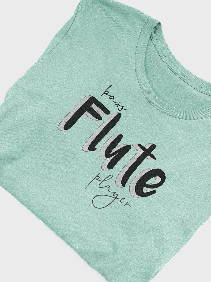 3D Bass Flute Player Typography Tee - Unisex product image (5)