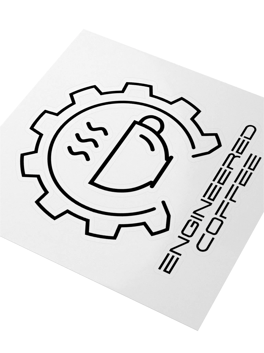 Engineered Coffee the Sticker (Black) product image (3)