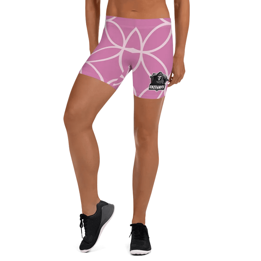 Shorts OneVamps pink white color product image (6)