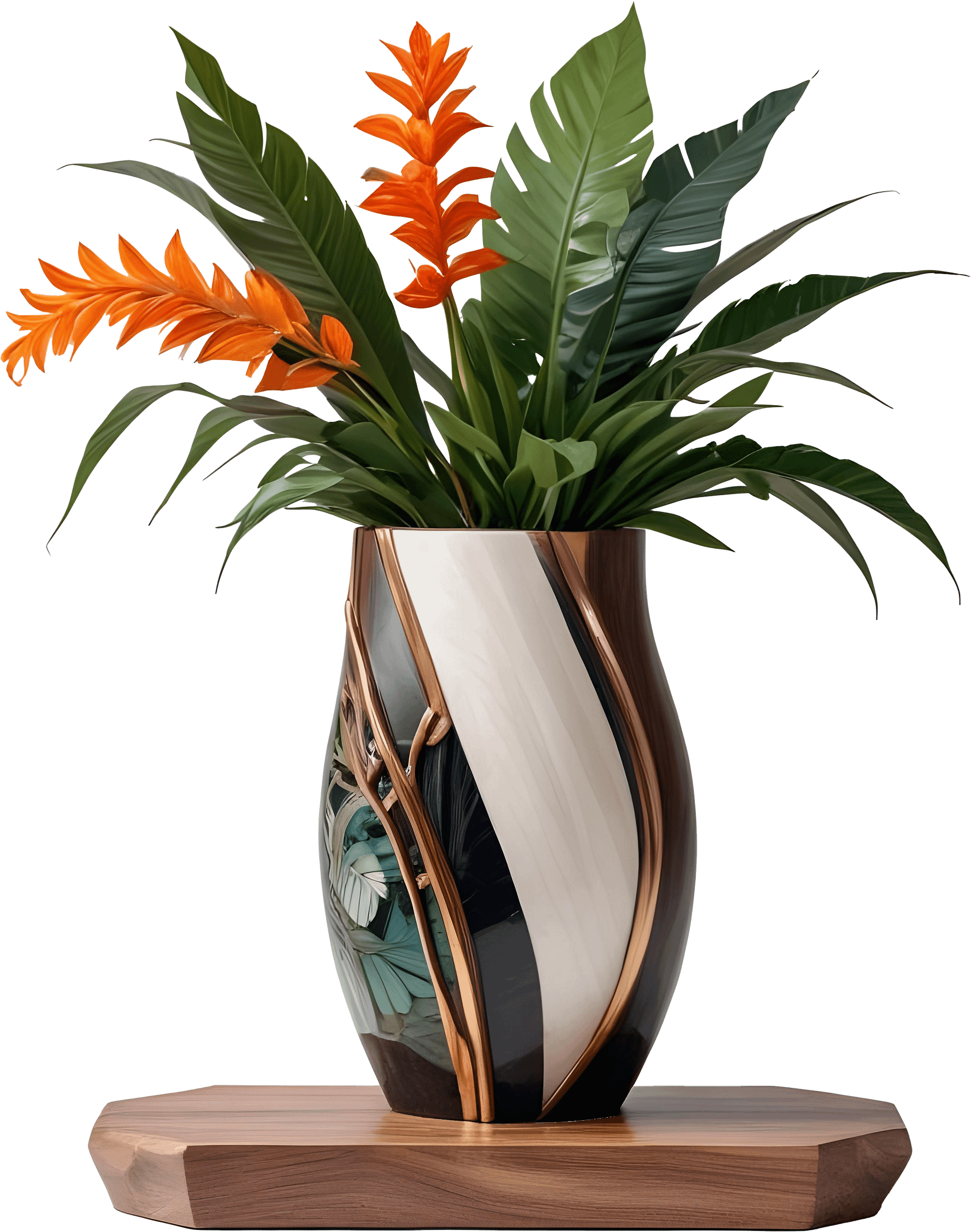 Dream of Eternity Collection – Tropical Elegance Vase – PNG product image (1)