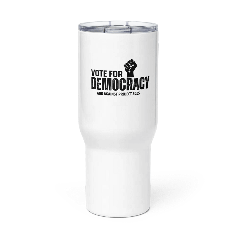 Pris-Vote For Democracy -TRAVEL MUG WITH A HANDLE product image (2)