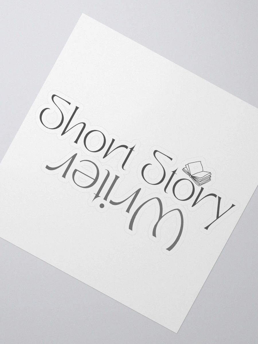 Short Story Writer Reflection Text Stickers product image (2)