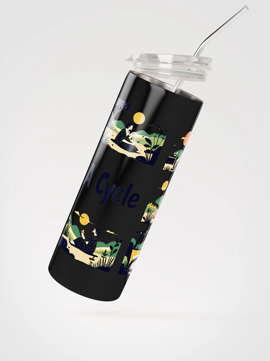 Nature-Inspired Life Cycle Art | Harmonious Illustration Steel Tumbler product image (2)