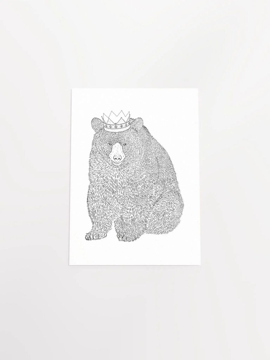 Bear King Art Print product image (47)