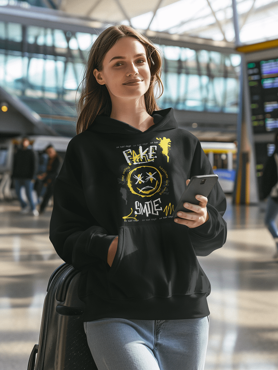 Fake Smile | Unisex Premium Hoodie by Cotton Heritage product image (1)