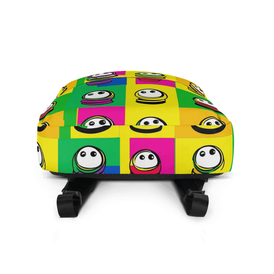 Whimsical Character Grid All-Over Print Backpack product image (2)
