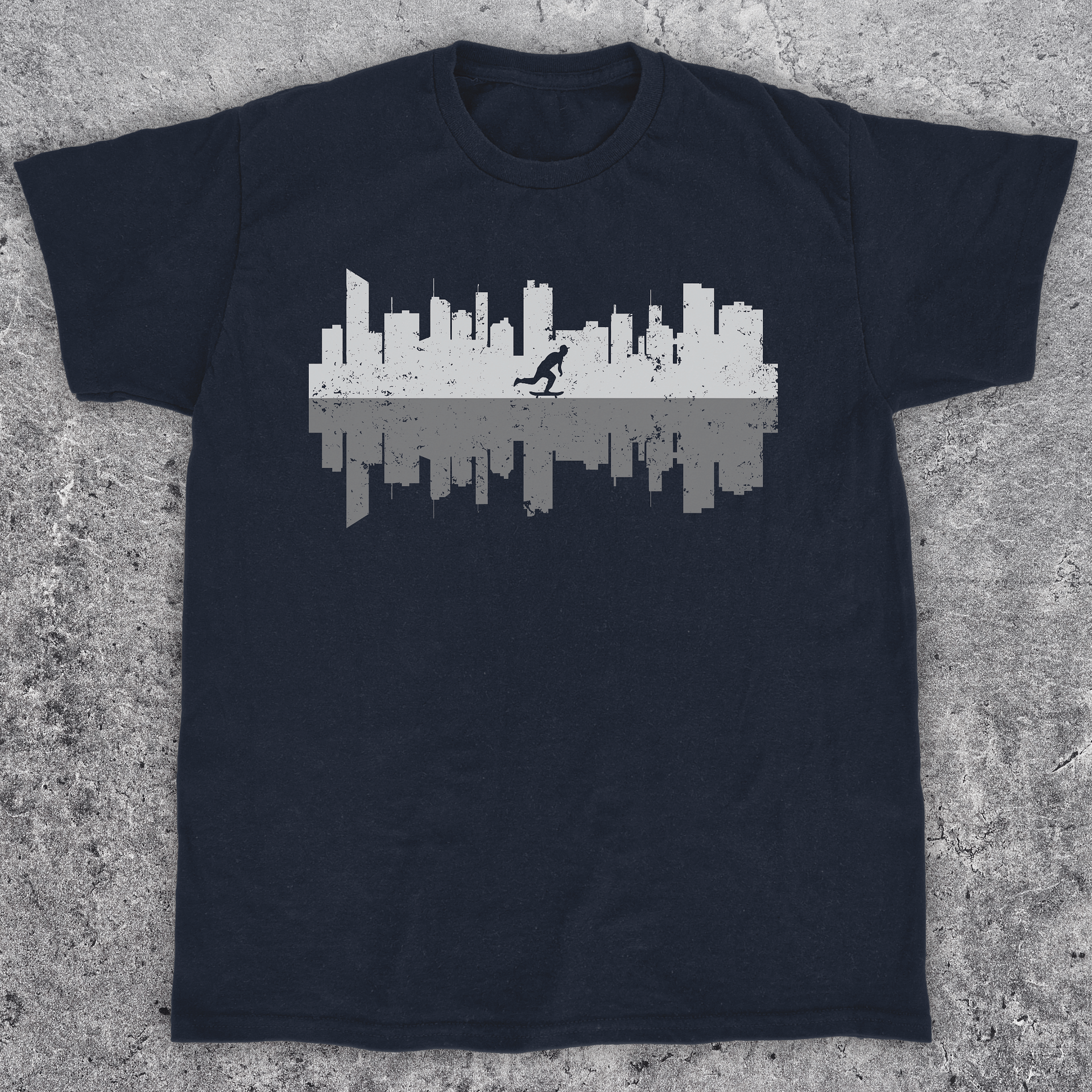 City reflection, Skateboarding t-shirt, Unisex product image (1)