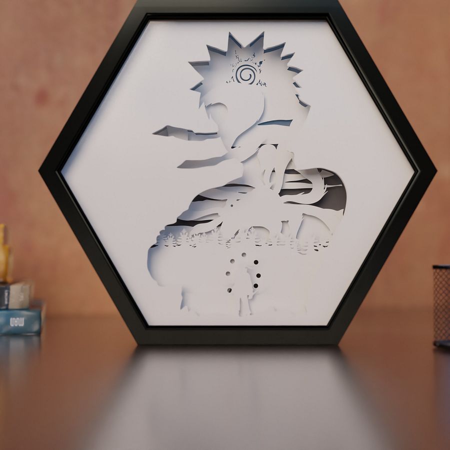 Naruto Legendary Pack Lightbox template 8 in 1 - PDF PNG SVG DXF + Video Tutorial product image (10)