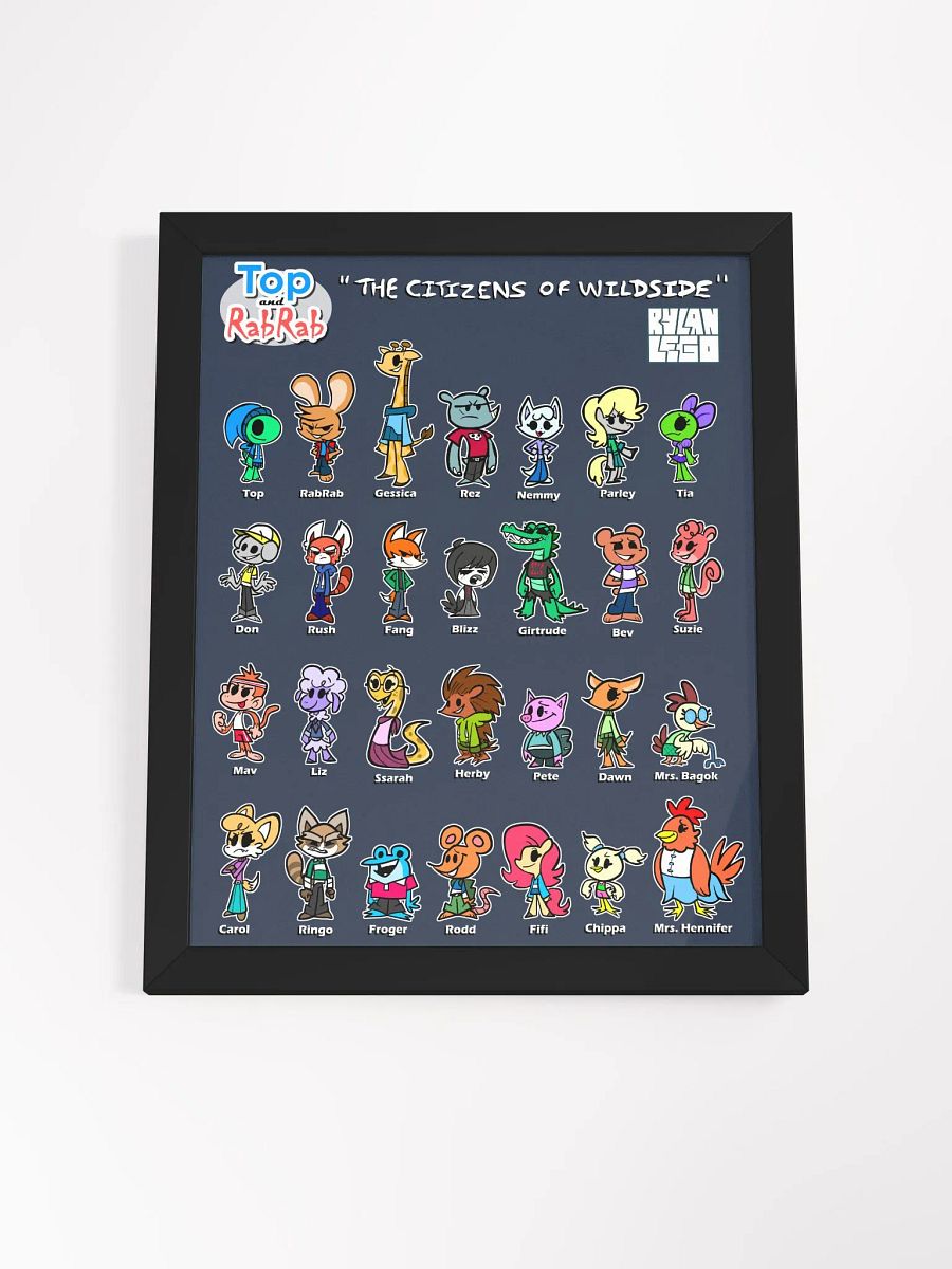 Top and RabRab Wildside Citizens Framed Poster product image (7)