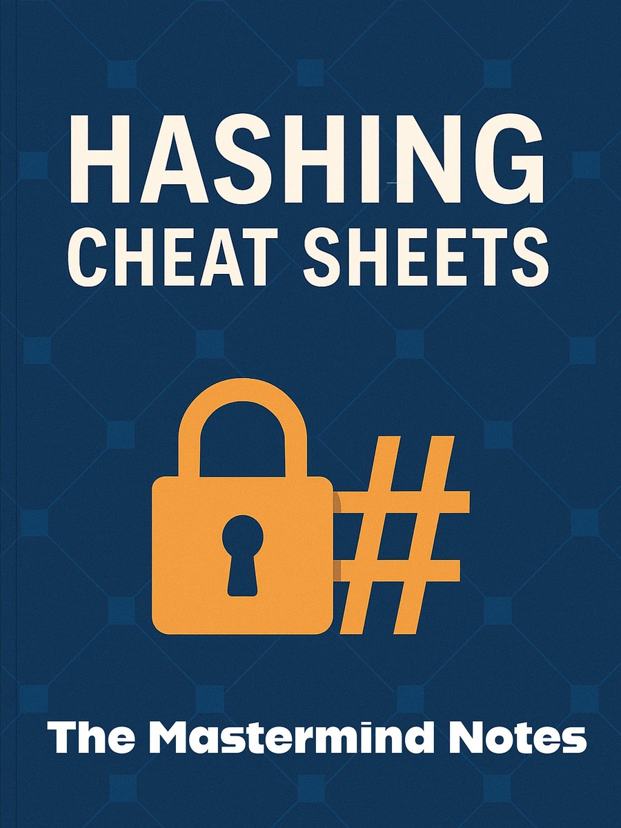 Hashing Cheat Sheets | V1 product image (1)