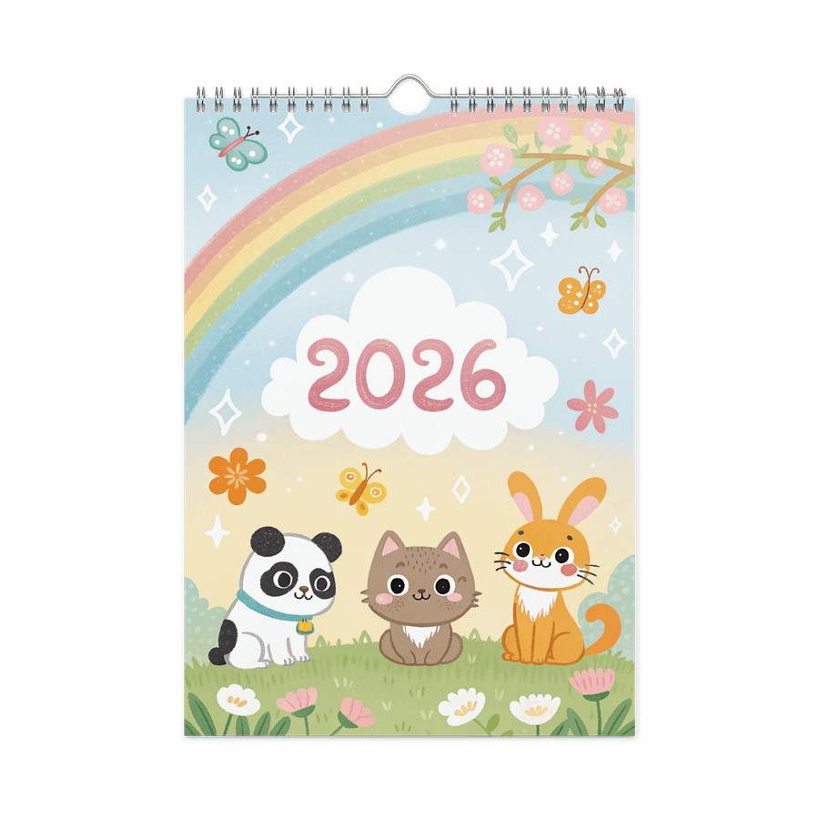 ADORABLE ANIMALS WALL CALENDAR 2026 product image (3)