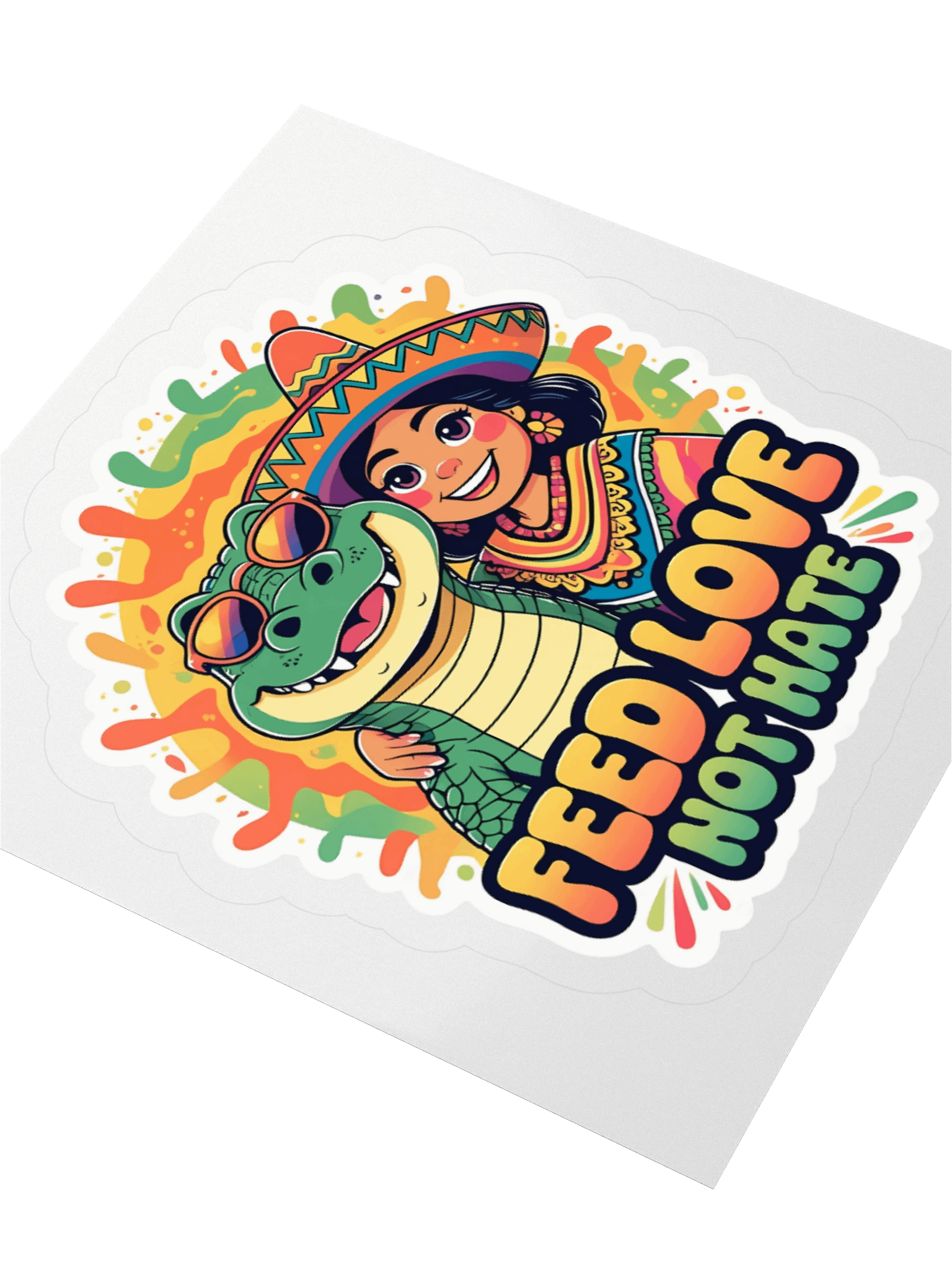 Love Gator Kiss Cut Stickers product image (3)