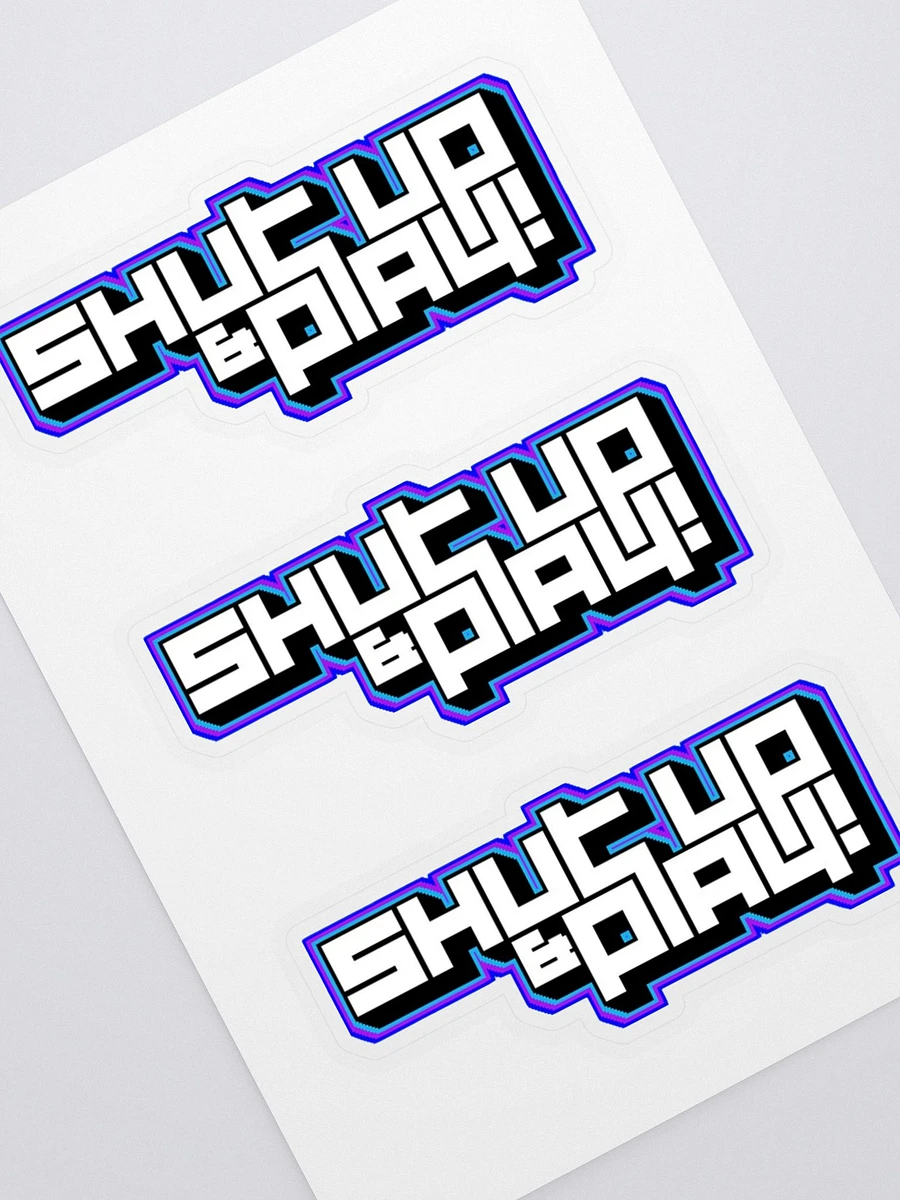 Shut Up & Play Sticker Sheet product image (1)