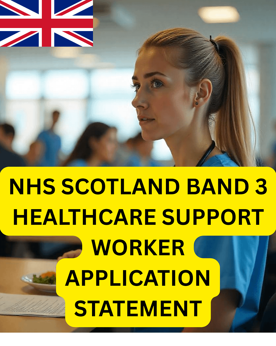 NHS Scotland Band 3 Healthcare Support Worker Application Statement product image (1)
