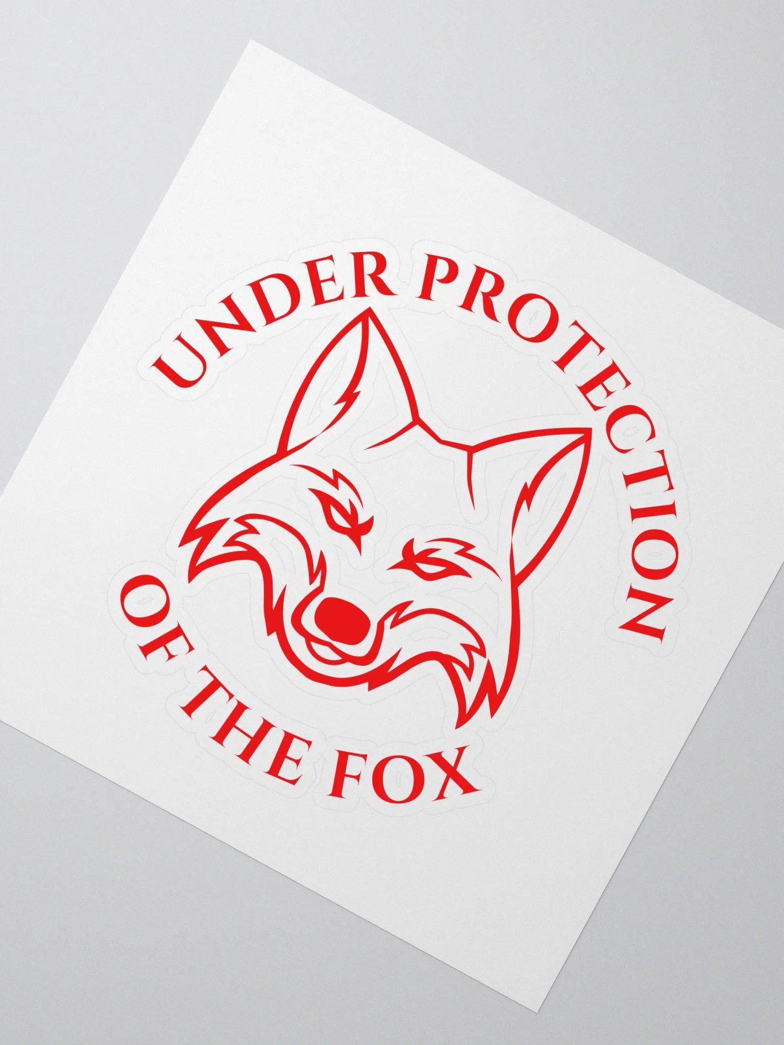 Under Protection of the Fox Sticker product image (2)