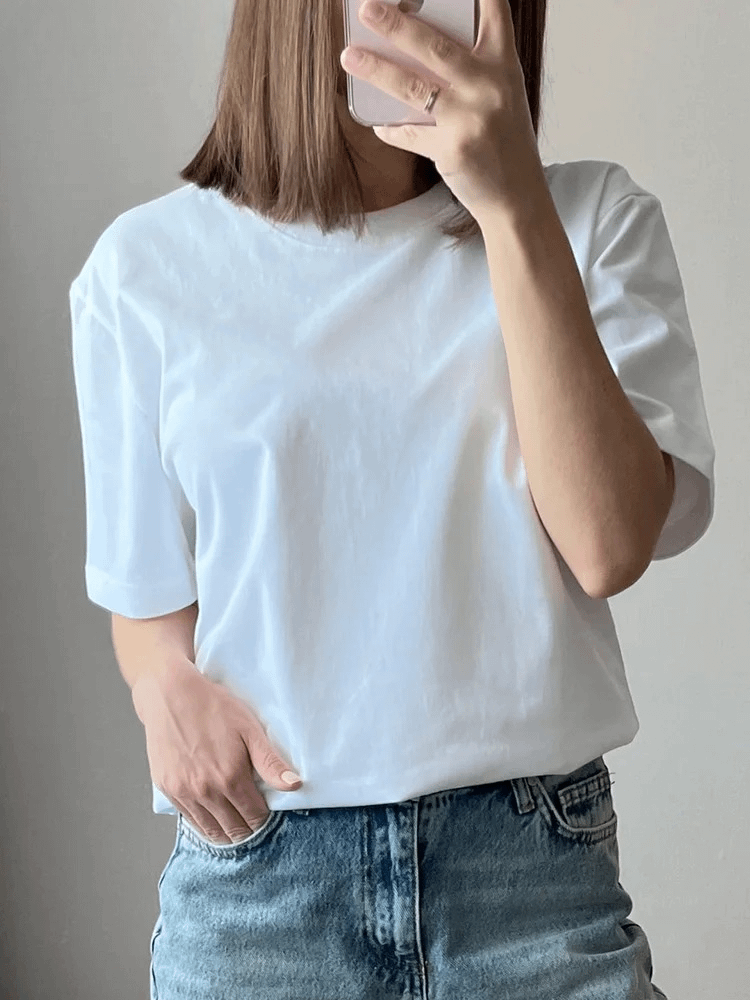100℅ Cotton Basic Short Sleeve Tee product image (4)