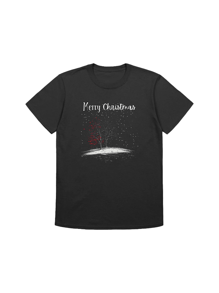 Merry Christmas Winter Holiday Scene Christmas Unisex T-Shirt product image (1)