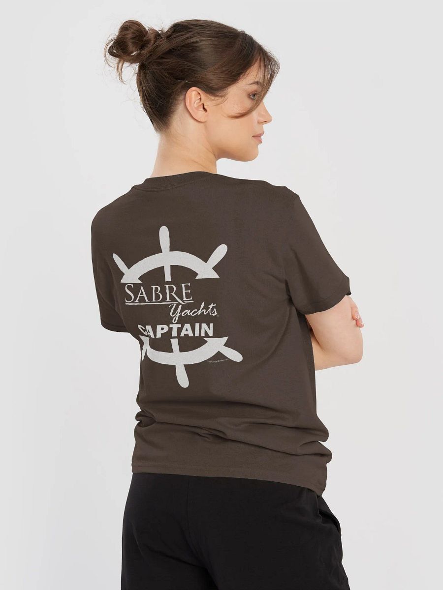 Sabre Yachts Captain - T-Shirt - Dark Shirt w/White Logo product image (1)