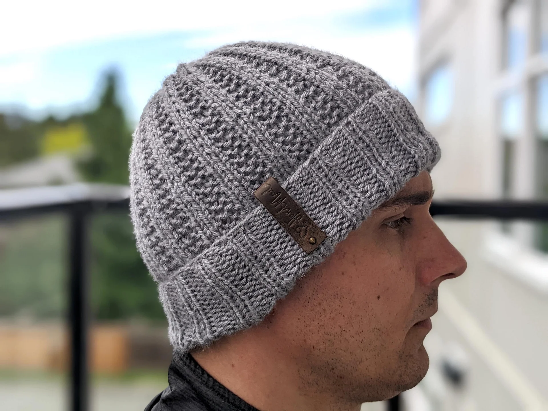 Knit Ribbed Men's Hat Pattern product image (4)
