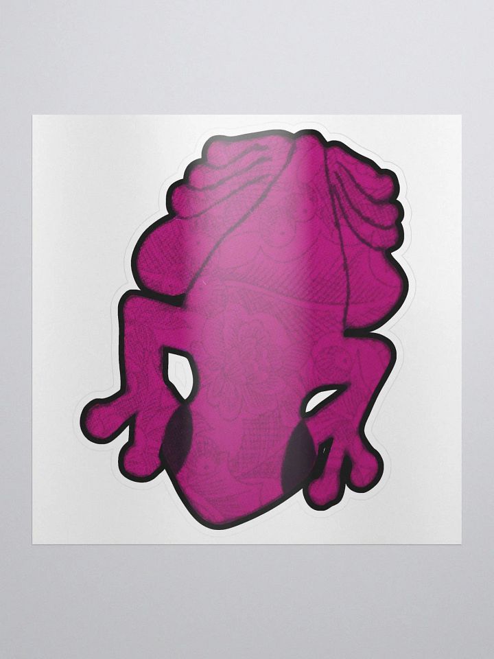 Big Frog Sticker in Bougainvillea product image (1)