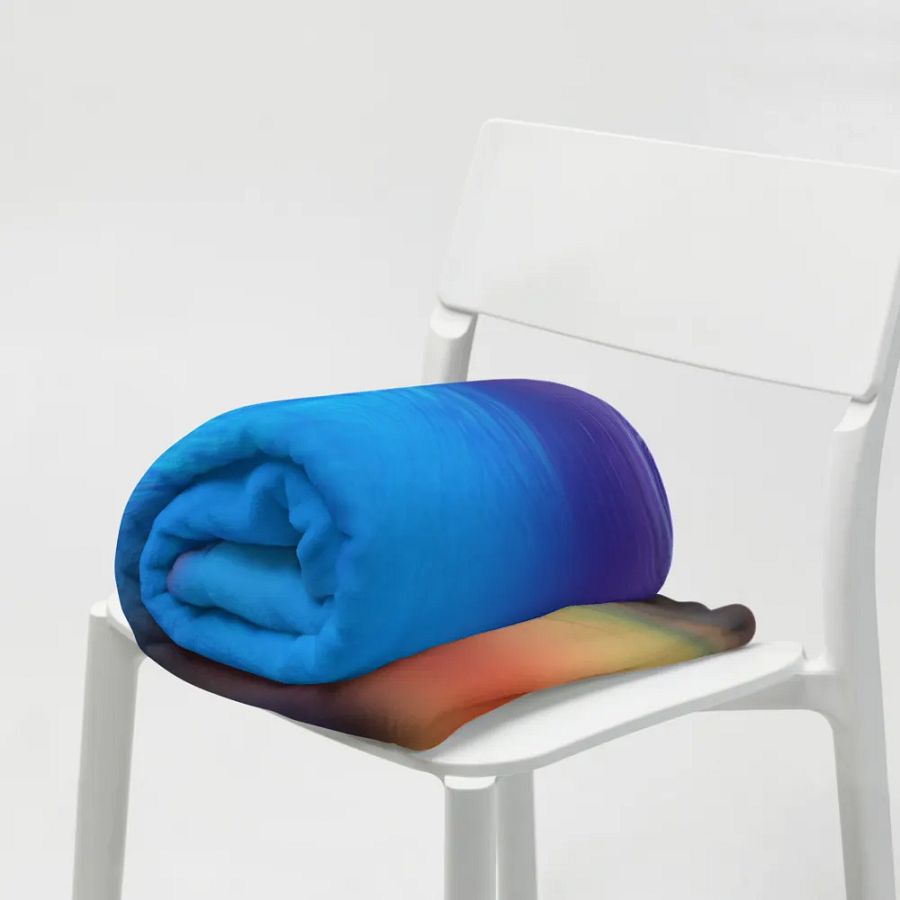 Rainbow Colorful Pattern Throw Blanket | Multicolor Blanket product image (7)