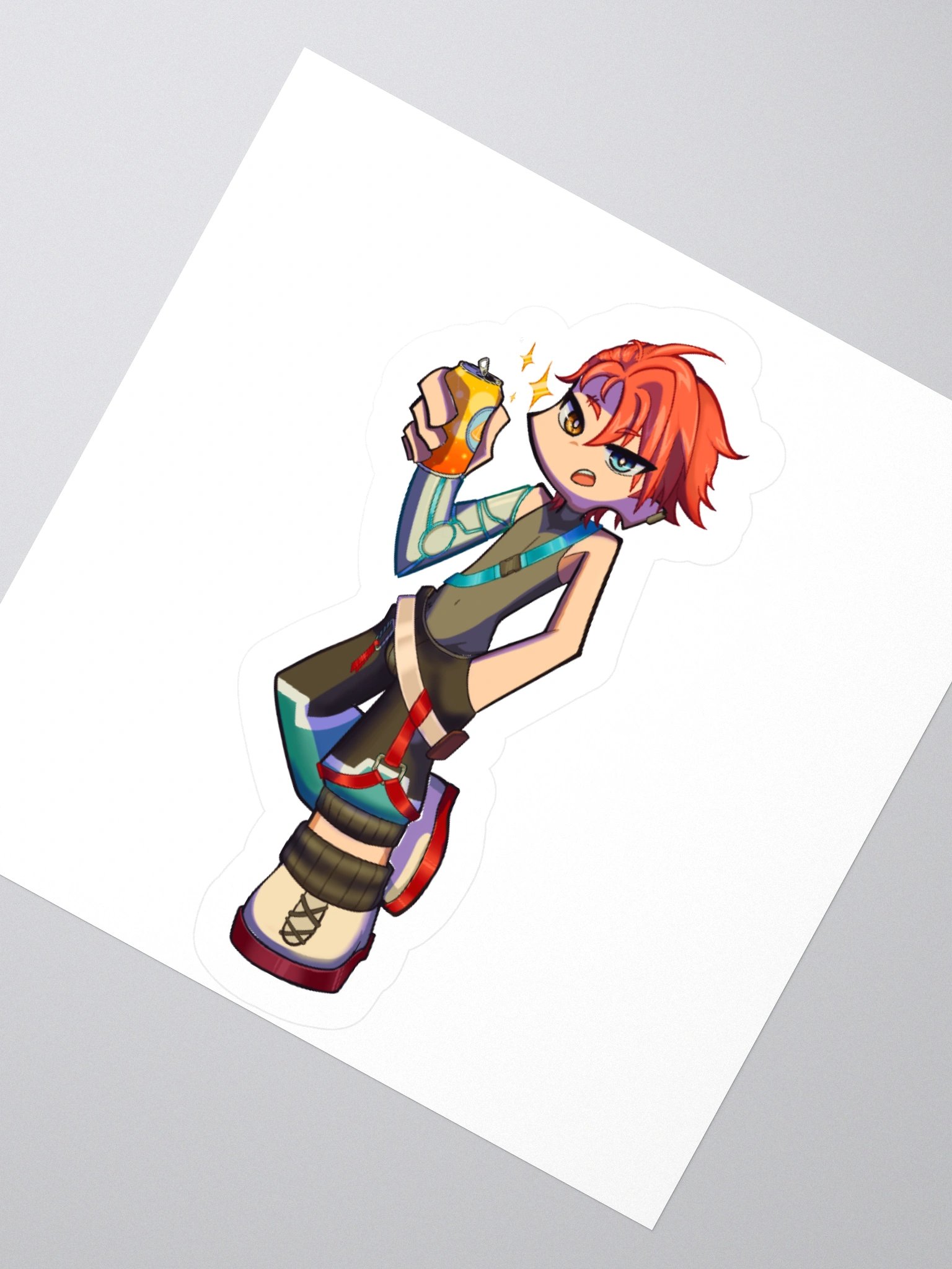 Atlas Chibi Die-Cut sticker product image (4)