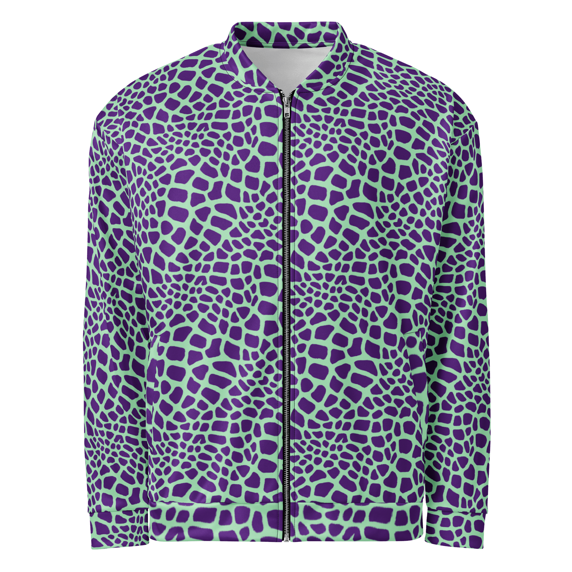 Green Giraffe Bomber Jacket product image (1)