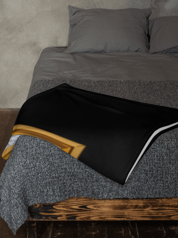 Lucrative Gold Diamonds Black Blanket product image (8)