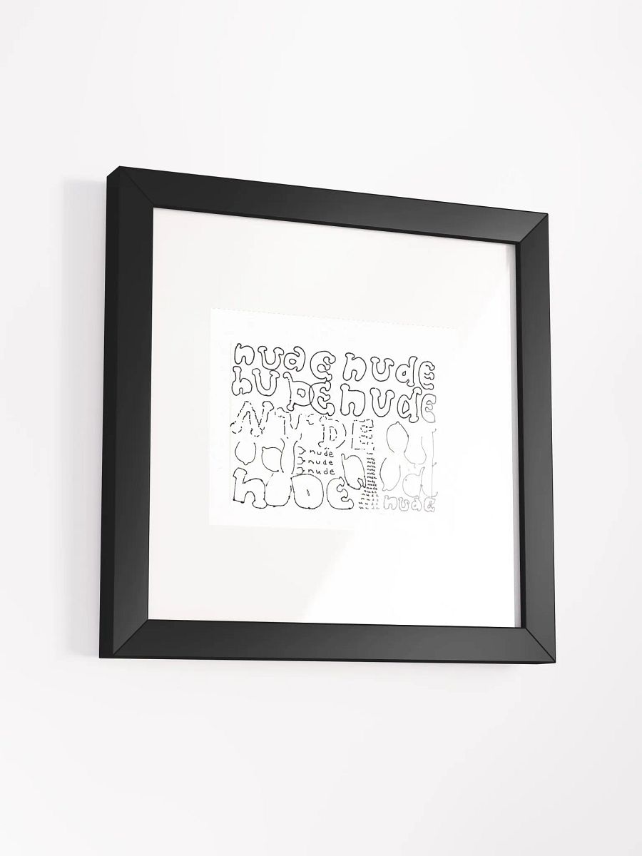 Nude Panel Card Print Framed product image (1)