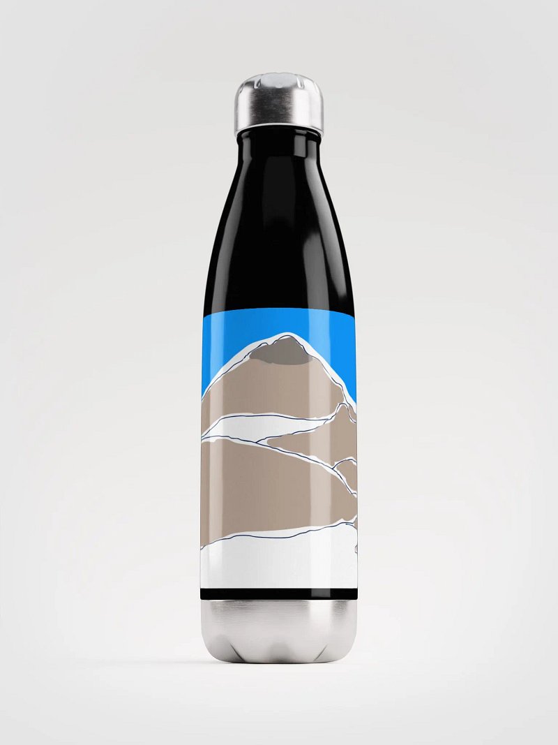 Gilbert Peak water bottle (colored sketch)
