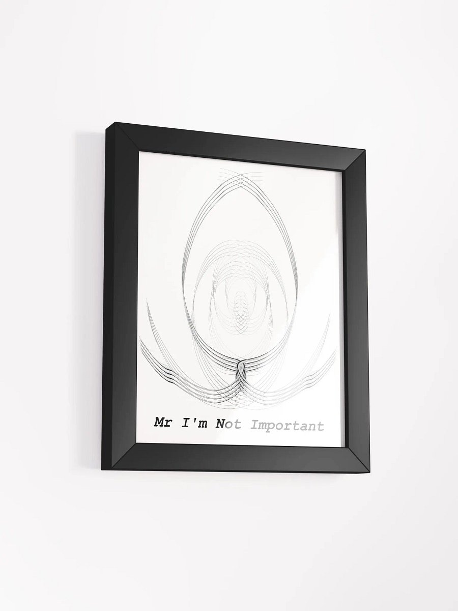 Framed - High-Quality Matte Poster - Mr I'm Not Important product image (2)