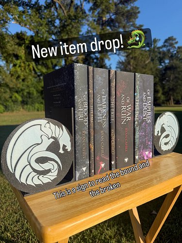 Finally Found some time to make new items. The Bound And The Broken series has been so fun to read. I don’t see too many peop...