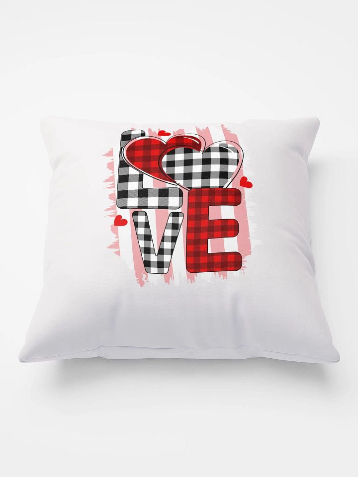 Checkered Love All-Over Pillow product image (1)