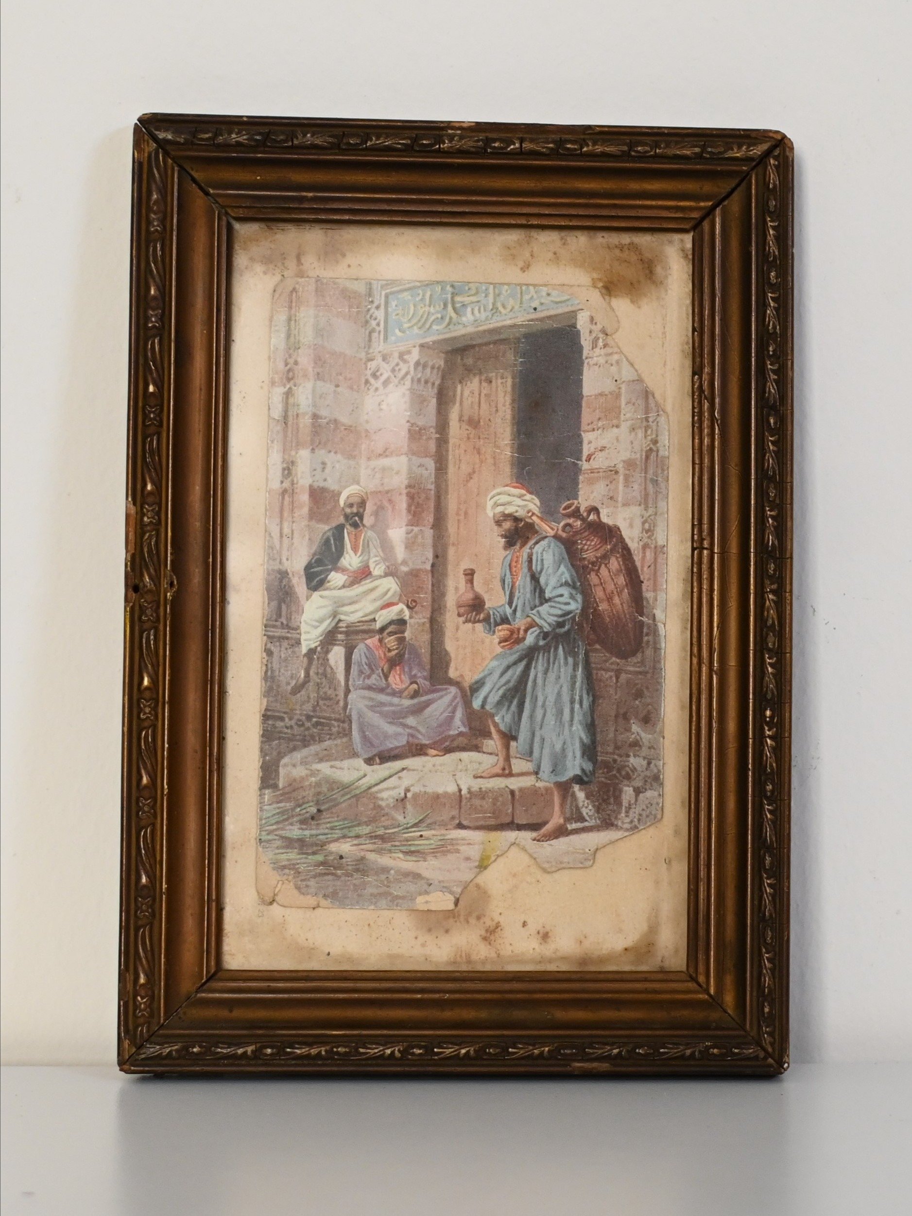 قطعة فنية لرسم لباب الجامع الاموي القرن التاسع عشر product image (5)