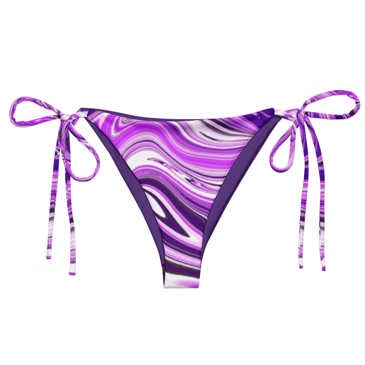 String Bikini Bottom - Purple Digital Fluid Art product image (1)